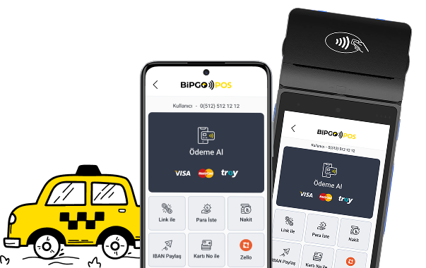 Taksi sürücüleri için hızlı ve güvenli ödeme çözümleri BipgoPOS